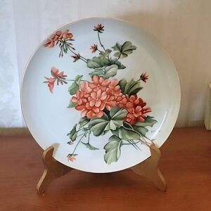 J. Mickel Floral Plate